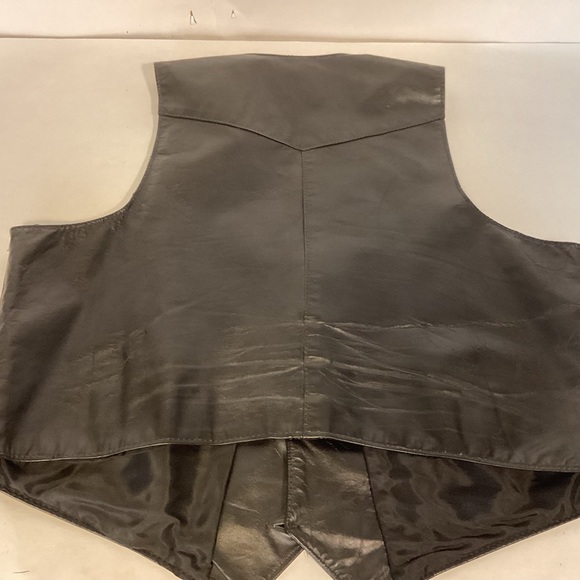 Leather motorcycle vest Howard’s Exclusive Leathers Men’s size 50 - Picture 8 of 12